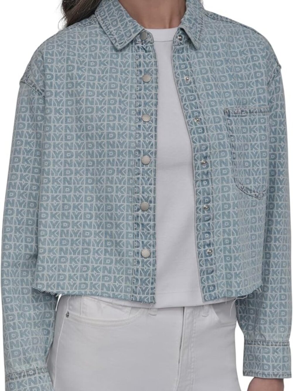 DKNY cropped denim jacket